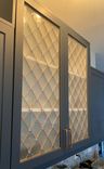 Unique Custom Made Kitchen Cabinet Glass Inserts - Savannah 5 small