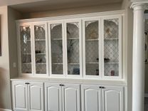 Unique Custom Made Kitchen Cabinet Glass Inserts - Savannah 6 small