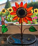Stained Glass Sunflower 1 small