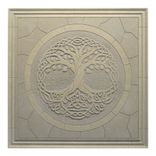 Tree Of Life Limestone Decorative 18" x 18" Decorative Tile 1 small