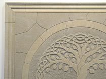 Tree Of Life Limestone Decorative 18" x 18" Decorative Tile 5 small