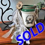 Custom Utensil Jar Storage Canister Vintage Honey Bee 1 small