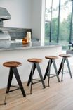 Handmade Windmill Stool – Flat Pack Walnut & Steel Bar Stool | Artisan-Made, Sustainable Furniture 5 small
