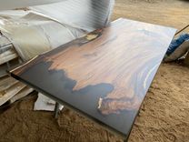 Custom Monkey Pod Resin Cast Dining Table 2 small