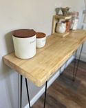 Forge Console Table - Solid Maple Console Table With Hairpin Legs - Size Options 2 small