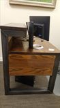 Metal Frame & Reclaimed Wood Reception Desk 2 small