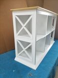 Farmhouse Tv Stand Bookcase Display Cabinet 4 small
