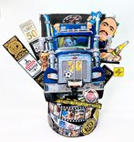 Personalized 50 Birthday Cake Topper, Happy 50th Birthday Topper 4 small