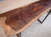 Live Edge Walnut Console Table 4 small