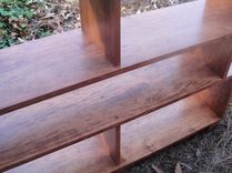 Custom Bookcase Or Room Divider Made With Solid Cherry In Mid Century Style 2 small