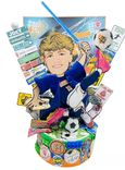 Custom Graduation Cake Topper 2024, Congrats Grad Boy Cartoon Portrait 1 small