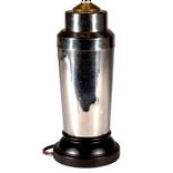Vintage Silver Cocktail Shaker Lamp 3 small