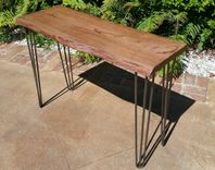Live Edge Oak Sofa & Console Table 3 small