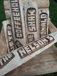 Personalized Signs, Handmade Gift, Personalized Gifts, Farmhouse Decor, Chainsaw Carving 1 small