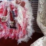 Custom Ballet Gift Ballerina Dance Romantic Rose Vintage Ballet Shoes Style Tabletop Wreath Handmade 2 small