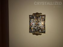 Custom Design Crystallized Wall Light Switch Plates Home Decor European Crystals Bedazzled 1 small