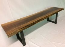 Live Edge Black Walnut Bench 3 small