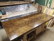 Oak Double Chevron Table 1 small