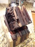 Rustic Walnut And Maple Knife Block 2 small
