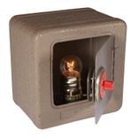 Vintage Child's Safe Bank Mini Table Lamp 2 small