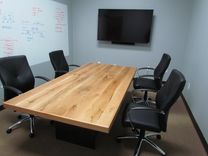 White Oak Conference Table With Steel Base 3 small