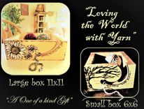 Wood, Yarn Bowl, Yarn Holder 1 small