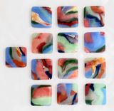 Fused Glass Drawer Knobs And Pulls  1 small