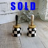 Whimsical Checks Salt And Pepper Shaker Checkered Decor 1 small