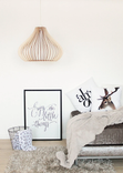 Wood Lamp  Wooden Lamp Shade  Hanging Lamp  Pendant Light 5 small