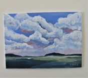Original Acrylic Impressionist Landscape Painting, 5" X 7" 5 small