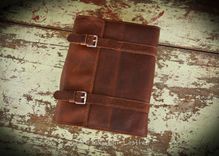 Custom Bison Leather Book Cover Or Bible Cover Made to fit your book or Bible Personalized 6 small