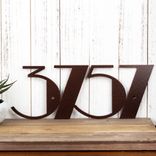 Modern House Number Metal Plaque 1 small