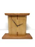 Handcrafted Arts & Crafts Custom Mantel Clock - Cherry And Maple Wood 1 small