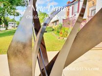 "New Dance" Wedding Anniversary / Abstract Metal Sculpture 2 small