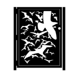 Artistic Steel Gate - Hitchcock Steel Art -  Decorative Steel Art Panel - Handmade 1 small