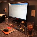 Acrylic Pc Monitor Stands / Risers, Hand Crafted To Any Size Or Style - Lighted Option 3 small