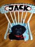 Black Labrador Personalized Rocking Chair 1 small
