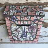 Mosaic Letterbox Mailbox - Broken China Mosaic Wall Mount 3 small