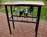 Live Edge Console Table/Wine Storage 2 small