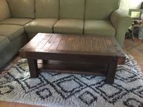 Rustic Reclaimed Farmhouse Coffee Table 1 small