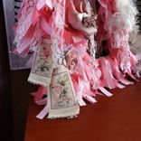 Custom Ballet Gift Ballerina Dance Romantic Rose Vintage Ballet Shoes Style Tabletop Wreath Handmade 6 small