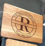 Custom Engraved Cherry Cutting Board 3 small