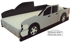 Pickup Truck Twin Kids Bed Frame - Handcrafted - Truck Themed Children's Bedroom Furniture 1 small