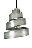 Wine Barrel Ring Pendant Light - Lavaliere - Made From Retired California Wine Barrel Rings 1 small