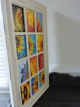 Sunflower Theme Decoupage Glass Panel Wall Hanging 4 small