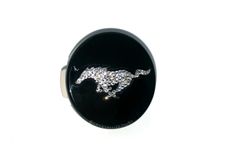 Ford Mustang Crystallized Car Wheel Center Caps Bling Genuine European Crystals Bedazzled 1 small