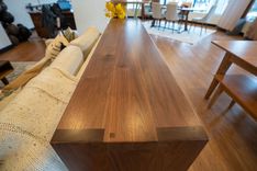 Walnut Waterfall Sofa Table 3 small