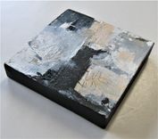 Original Acrylic Abstract Painting, 8" X 8", Small Art Canvas, Contemporary Wall Hanging 3 small