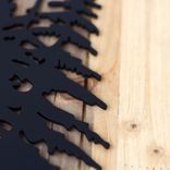 Metal House Numbers Plaque with Mountains and Pine Trees 2 small