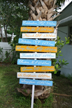 Wood Arrow Location Sign, Unique Custom Family Gift, Rustic Beach House Decor 1 small